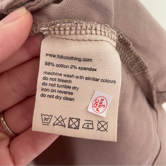 Folk Wentworth Shirt Overshirt Tan Ecru Size 3 M New without tags RRP £140 - Picture 4 of 8